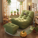 懒人沙发可躺可睡休闲躺椅成人阳台单人沙发椅2025新款 月亮摇摇椅