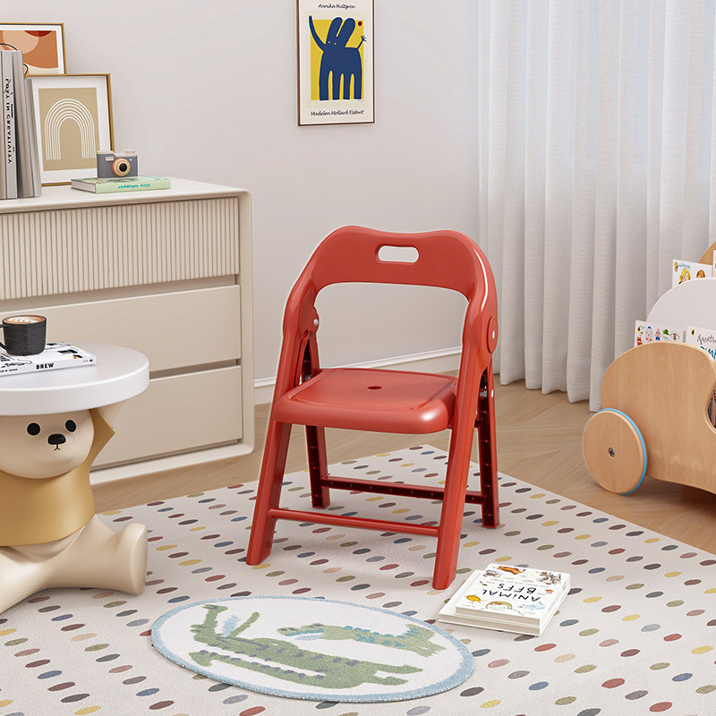 儿童椅子座椅家用加厚宝宝可折叠靠背凳子小板凳防滑塑料换鞋矮凳