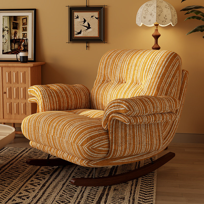 摇摇椅懒人沙发躺椅成人可睡觉中古风阳台休闲沙发椅家用单人沙发,住宅家具,摇椅,淘宝优惠券,粉丝福利购,淘宝优惠卷