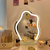 轻奢云朵化妆镜led带灯智能化妆镜子台式 桌面卧室美妆镜化妆台镜