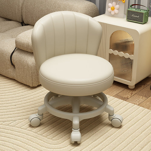 万向轮小凳子家用矮凳滑轮靠背椅