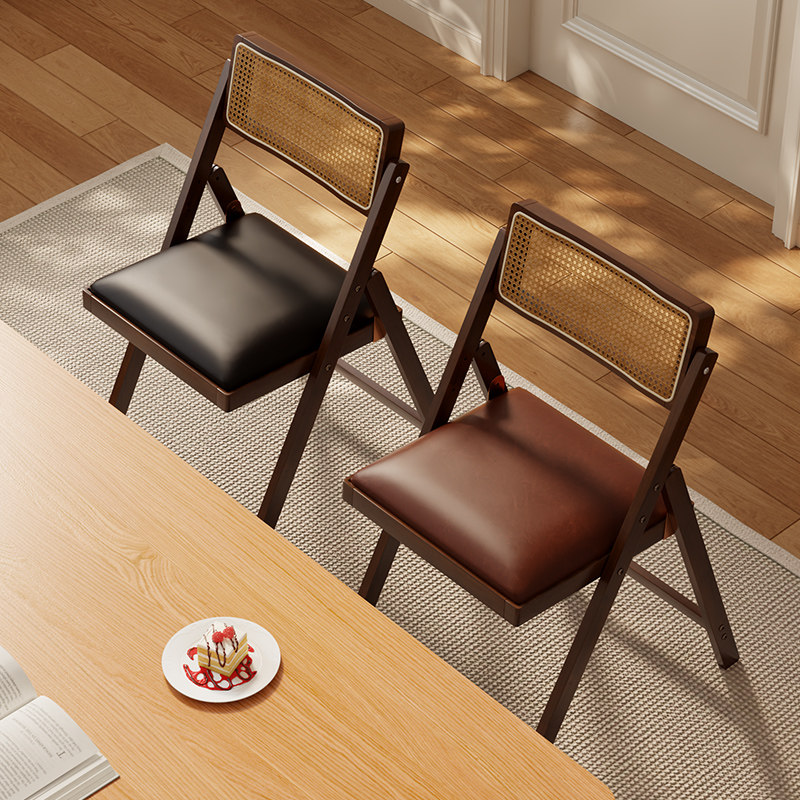 实木软包折叠椅家用餐椅可叠放靠背北欧风小户型省空间办公会议凳,住宅家具,折叠椅/躺椅,淘宝优惠券,粉丝福利购,淘宝优惠卷