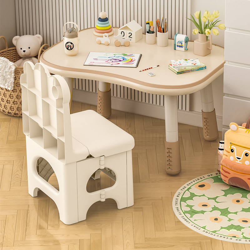 儿童靠背椅加厚折叠小板凳宝宝餐椅幼儿园小凳子家用防滑塑料椅子