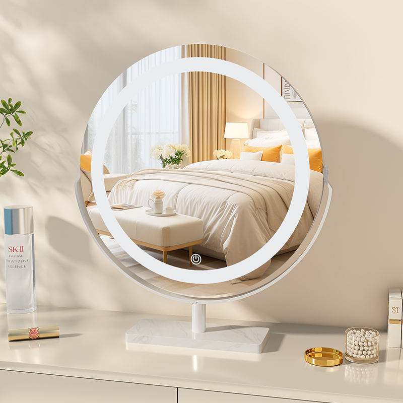 可旋转梳妆台镜子化妆镜台式桌面