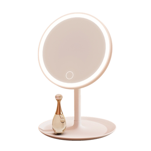 led化妆镜带灯台式女补光小镜子ins风宿舍桌面便携小型家用梳妆镜