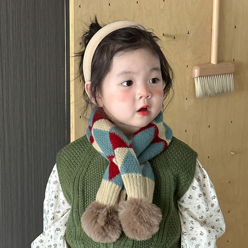 儿童秋冬季韩版保暖围巾