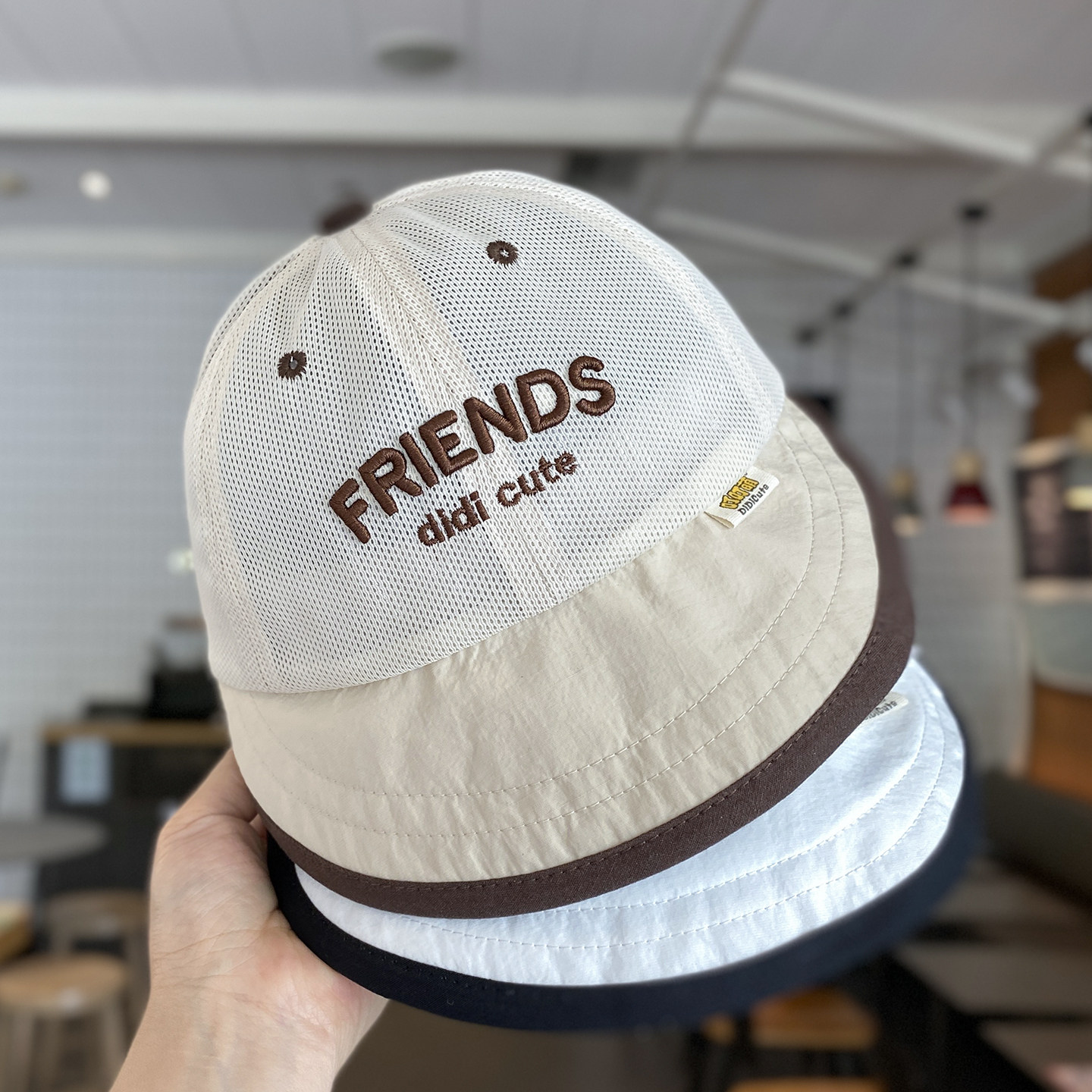大帽檐宝宝透气遮阳鸭舌帽图片