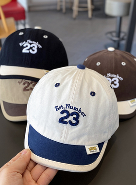 1-3岁宝宝帽子春秋鸭舌棒球帽韩版小童男宝遮阳薄款儿童男童春季