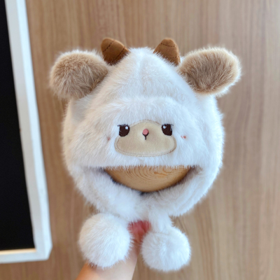 韩版可爱毛绒宝宝帽子