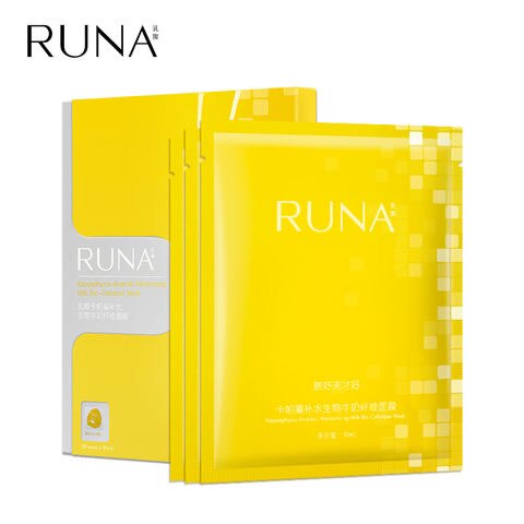 东阳光乳娜RUNA卡帕藻补水生物纤维面膜保湿 3片润泽暗黄