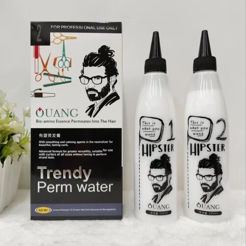 有望潮男快速烫药水光全能烫膏状冷烫免软化热烫离子烫理发店专用
