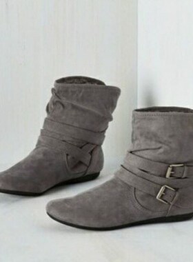 2017女式大码40-43加绒靴 Big yards of women's boots in winter