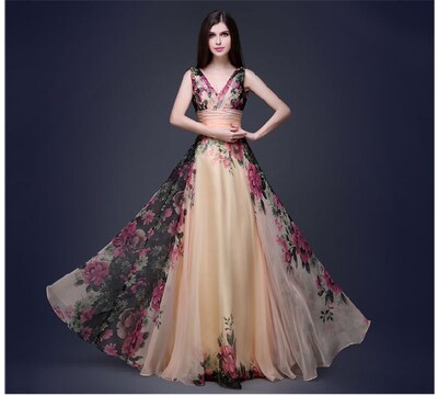 Summer Gown Dress Sexy Party Long Prom Night Evening Dresses