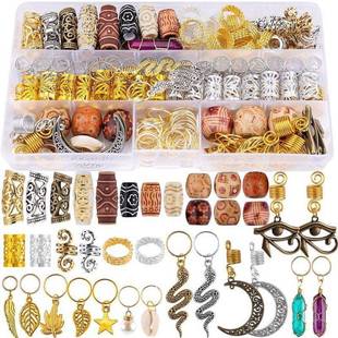 Beads Rings Cuffs Tubes Accessories African Braids Hair