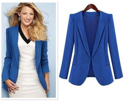 Blazer Formal Women Jacket Autumn Ladies Coat Office Suit OL