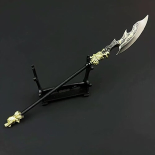 古代冷兵器金属模型盘古开天刀斧武器合金手办斧子工艺品玩具摆件