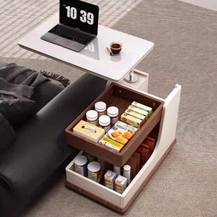 实木小推车办公桌可移动边几侧柜客厅沙发边柜茶几柜角几置物柜子