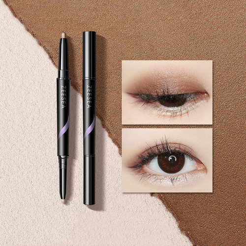 珠光卧蚕笔眼影双头棒初学者眼妆