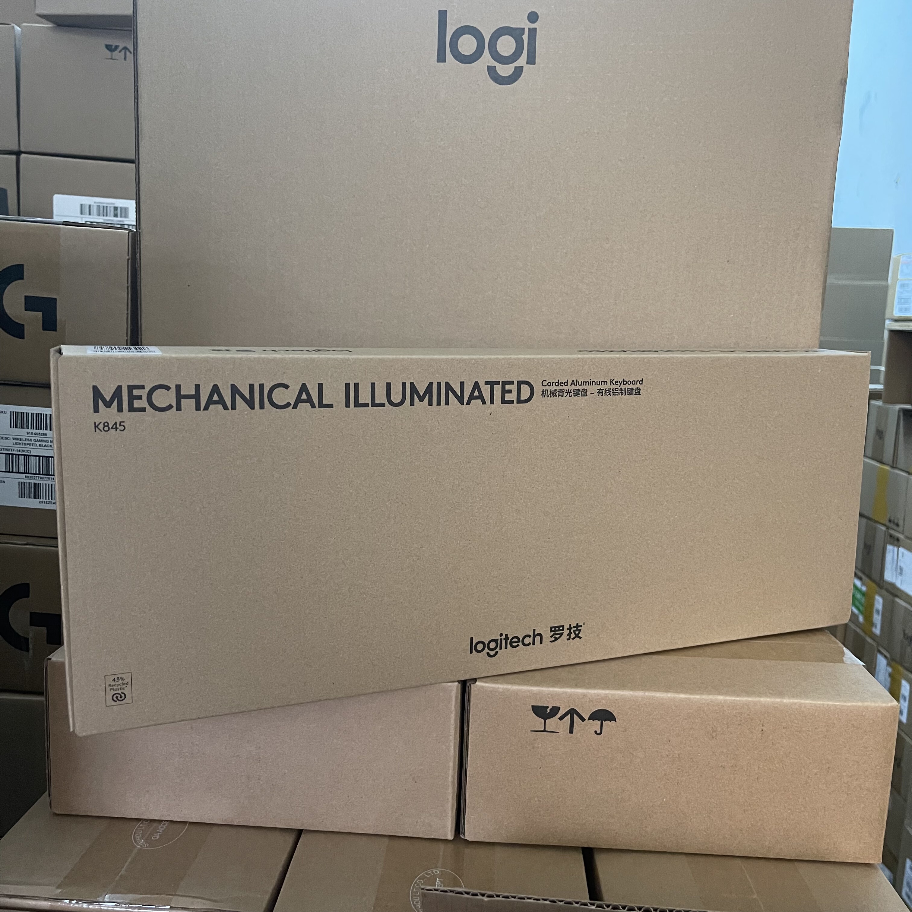 国行正品罗技K845有线键盘机械背光键盘