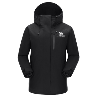 【雨神】骆驼户外羽绒冲锋衣女防风防水进藏登山服NR99硬壳外套男