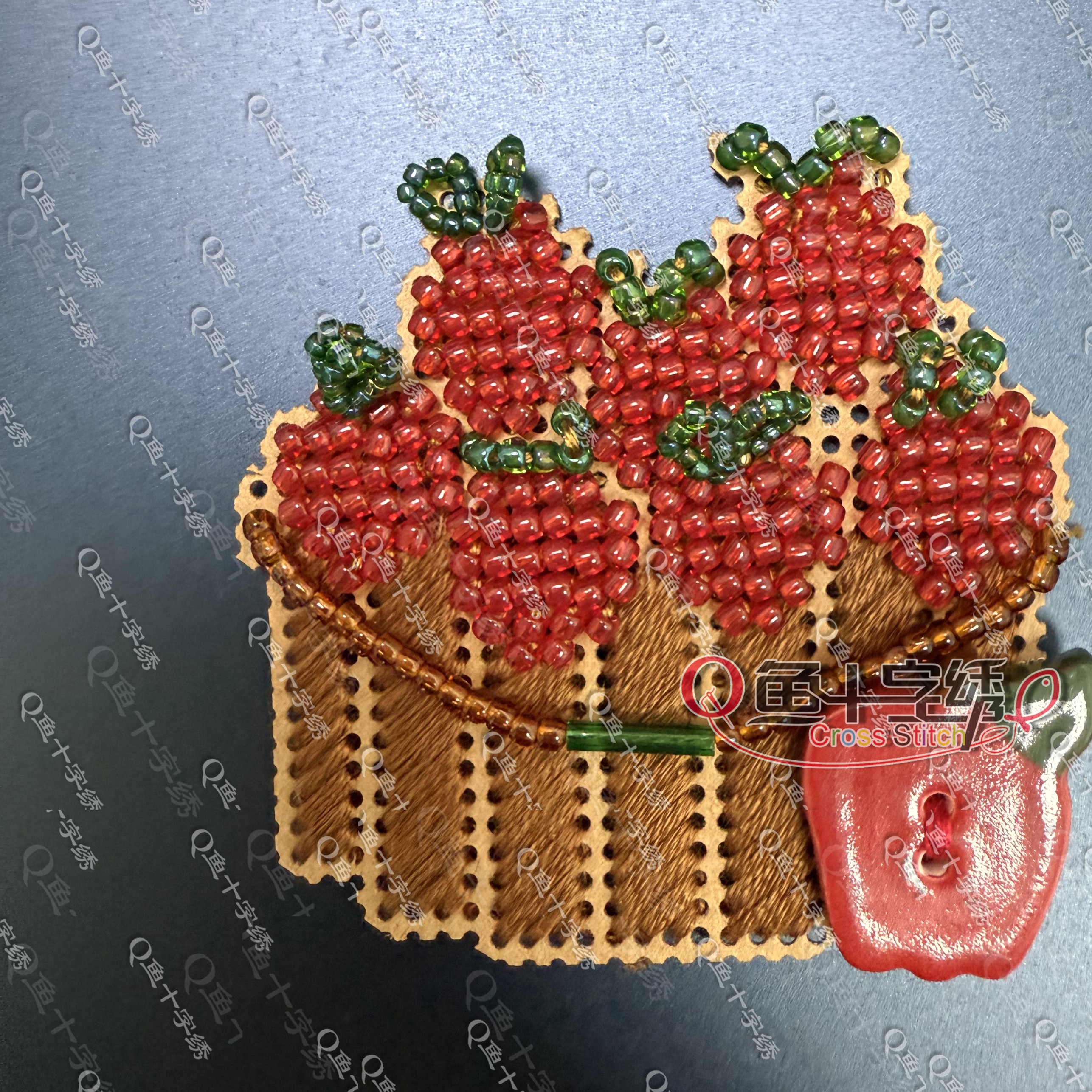 Q鱼十字绣 小物 MHMB5  MH珠 自制陶瓷扣 纸板 现货 MQ,居家布艺,十字绣套件,淘宝优惠券,粉丝福利购,淘宝优惠卷