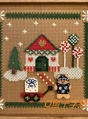 Q鱼十字绣 MHCB34  MH珠 自制陶瓷扣 纸板 现货 MQ