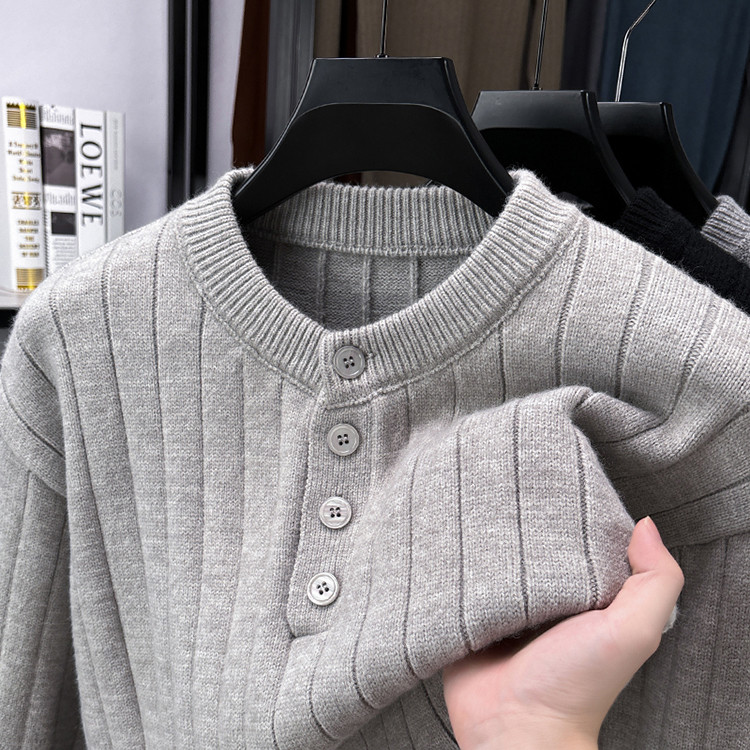 圆领青春活力风套头青年不易变形针织衫/毛衣