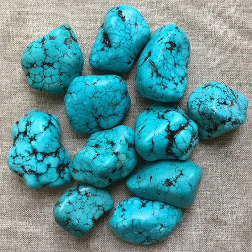 大块碎石矿石造景石优化绿松石