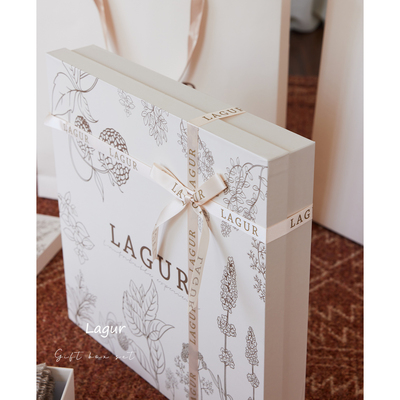 芳草集蝴蝶结礼盒套装空礼品盒