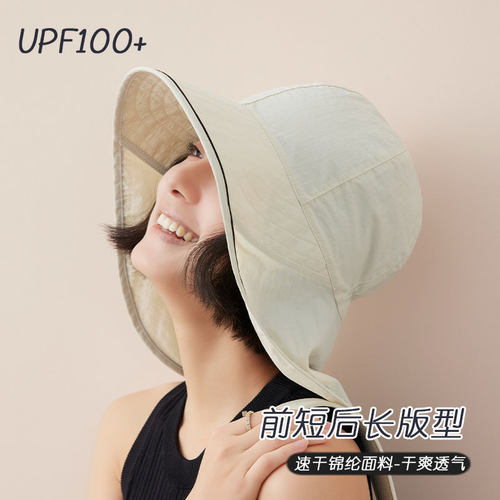 遮阳渔夫帽加长帽尾超薄速干帽子