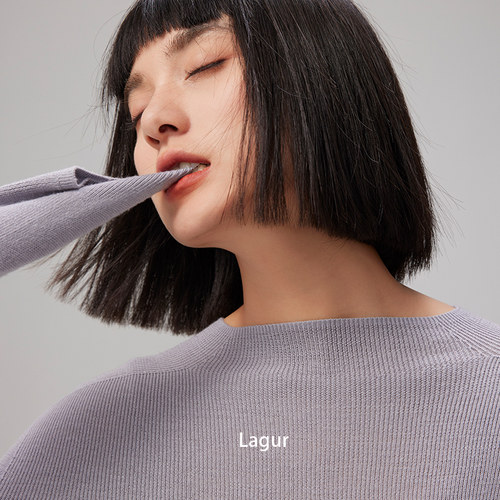 套头中高圆领纯羊毛扬子纱打底衫