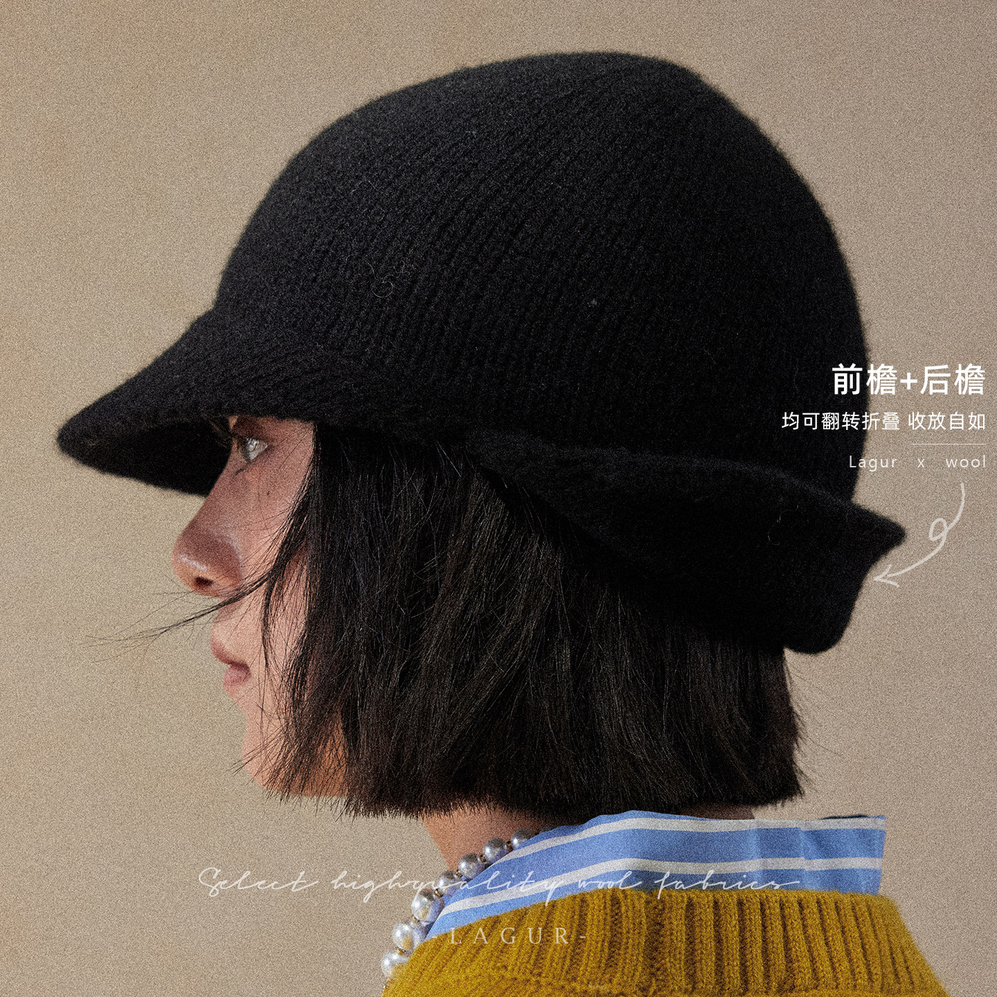 ＜骑士帽＞黑酷girl~显脸小100%羊毛马术帽针织鸭舌帽大头围女冬,服饰配件/皮带/帽子/围巾,帽子,淘宝优惠券,粉丝福利购,淘宝优惠卷