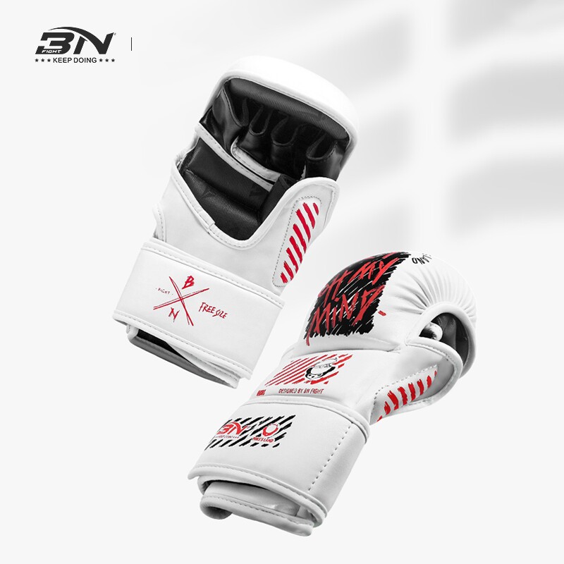 BN半指沙袋手套馒头专业训练搏击散打沙包成人男拳击格斗面包拳套