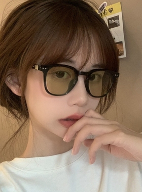 墨镜2021近视黑框太阳镜网红