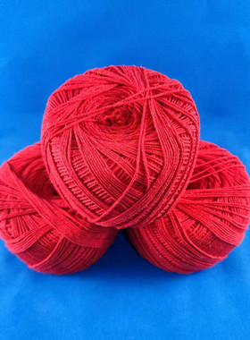 红色棉绳1.5/2毫米彩色手工编织棉线绳子工艺品绳大红色diy手工