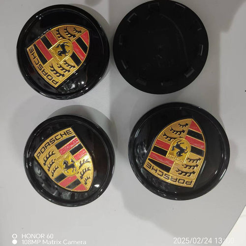 轮毂盖车标彩标轮毂中心盖Taycan