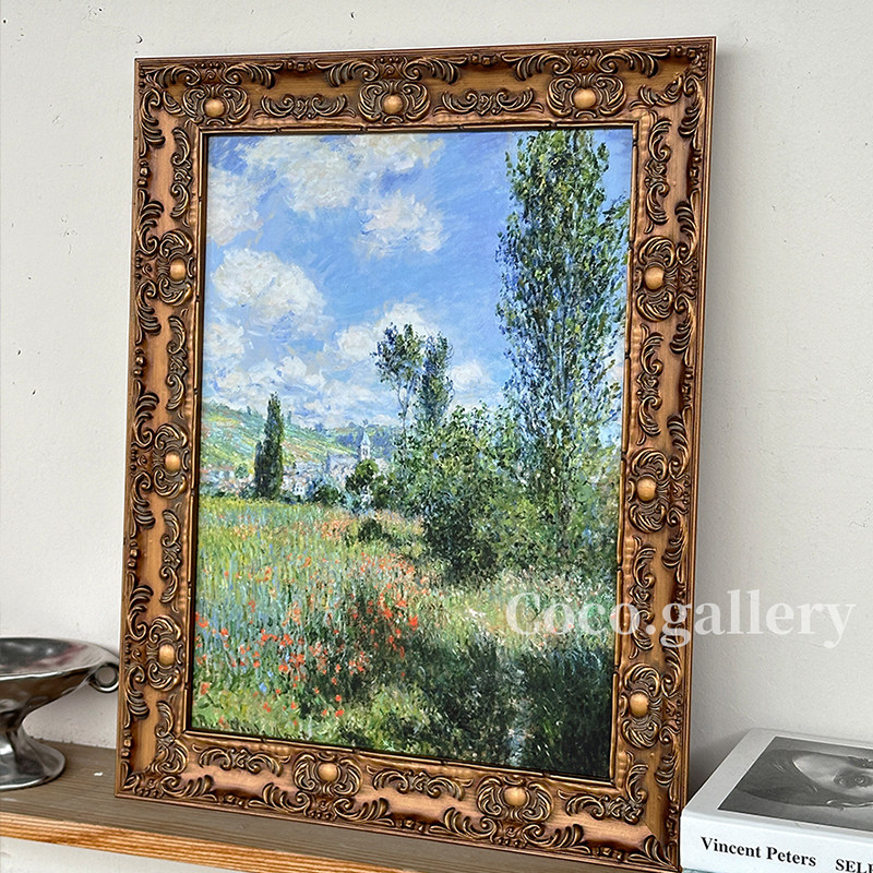 可可的画廊莫奈睡莲桥风景古典中世纪欧洲老油画风客厅玄关装饰画,家居饰品,油画,淘宝优惠券,粉丝福利购,淘宝优惠卷