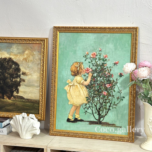 可可的画廊复古法式中古组合挂画