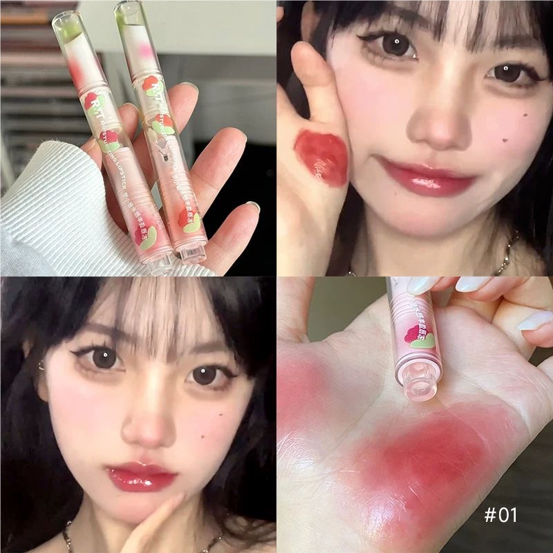 罗小曼唇冻口红女固体唇蜜唇釉03学生唇泥镜面水光果冻唇小众平价