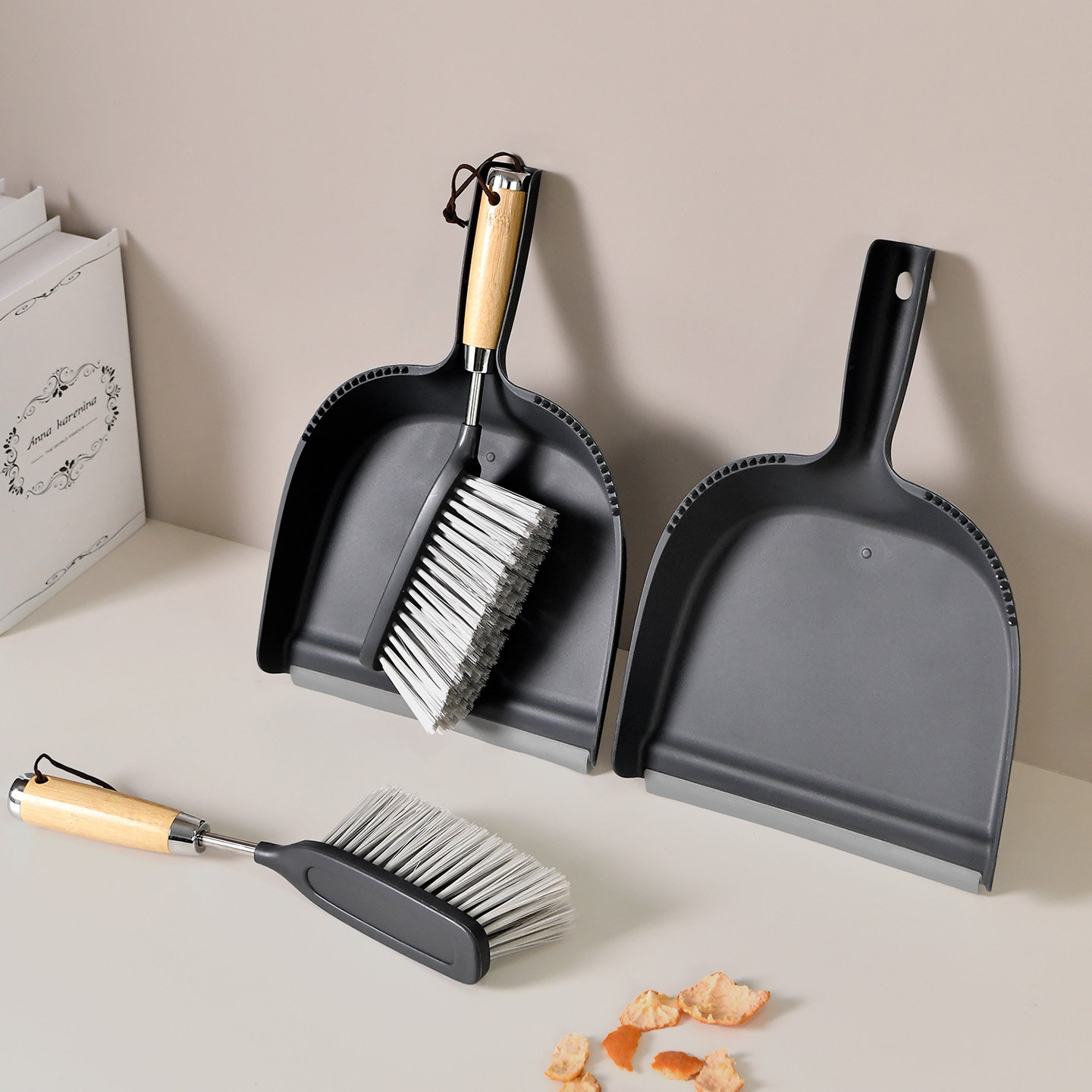 桌面迷你小扫把簸箕套装扫床刷子