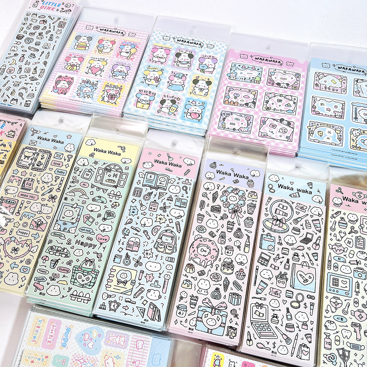 原创可爱涂鸦小狗相框咕卡贴纸