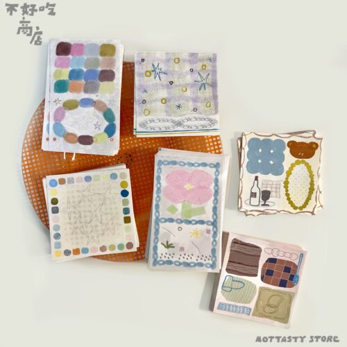不好吃商店森系便签分装波点