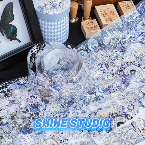 网红shine梦幻虹光镭射背景pet