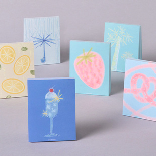 韩国正版onzumhouse甜点便签分装冷饮柠檬韩系盐系手帐素材装饰