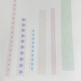 韩国正版ofyour温柔拉条胶带分装韩系盐系手帐素材时间轴基础款