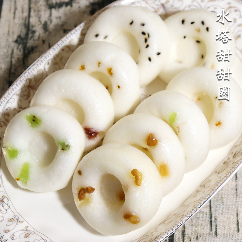 早餐糕点水塔糕水果甜甜圈营养江南大米糕点酒酿米馒头桂花米发糕