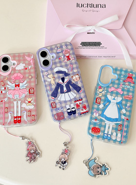 百变小樱iPhone17pro可爱小可16promax手机壳适用苹果15plus魔卡少女13mini知世17air卡通少女保护壳华为nova