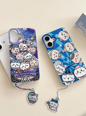 Chiikawa吉伊卡哇iphone17promax乌萨奇Usagi飞鼠小八16Hachiware渐变air手机壳适用苹果14plus保护壳15pro米