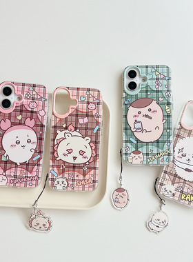 iPhone17promax吉伊卡哇Chiikawa栗子馒头古本屋Usagi风狮Hachiware海獭17air手机壳适用苹果16plus保护壳13m