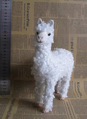 儿童仿真羊驼教学摆件